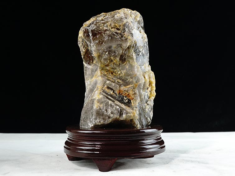 3.1Kg スモーキークォーツ 煙水晶 原石 虹入り 一点物 291-15