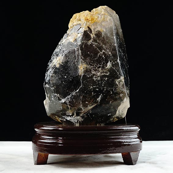 7.3Kg スモーキークォーツ 煙水晶 原石 虹入り 一点物 291-62