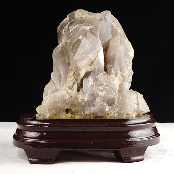 3.2Kg スモーキークォーツ 煙水晶 クラスター 虹入り 一点物 291-81