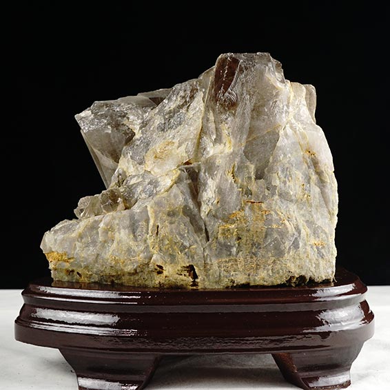 5.6Kg スモーキークォーツ 煙水晶 クラスター 虹入り 一点物 291-83
