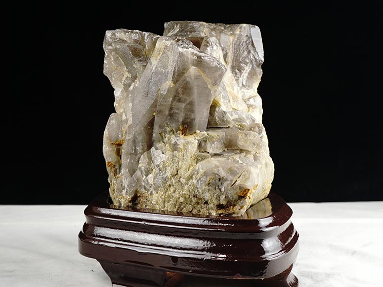 5.6Kg スモーキークォーツ 煙水晶 クラスター 虹入り 一点物 291-83