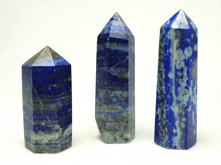 ラピスラズリ ポイント ラピスラズリ 六角柱 50g~69g 1個 lapis lazuli 瑠璃 ラピス パワーストーン 原石 天然石 ランダム発送 742-16