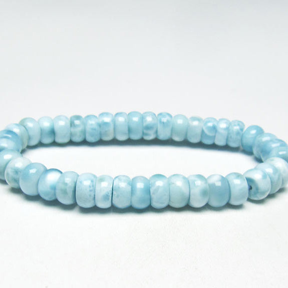 ラリマー ブレスレット ラリマール 本物 9mm 一点物 111-34308