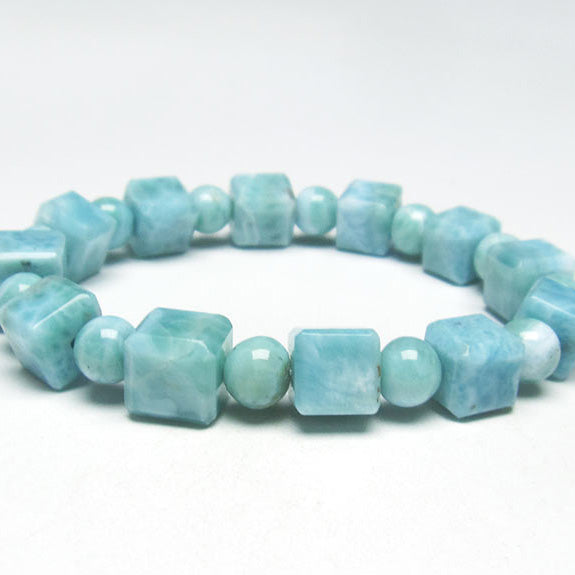 ラリマー ブレスレット 水色 天然石 楽天市場】ラリマー 17mm パワーストーン 天然石 ブレスレット