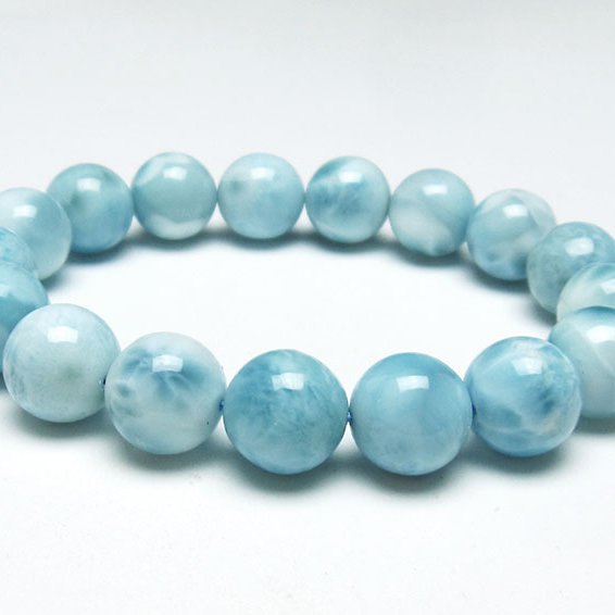 ラリマー ブレスレット 13mm 一点物 111-38036