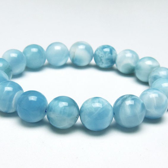 ラリマー ブレスレット 12mm 一点物 111-38054