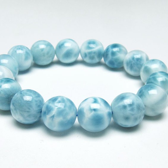 ラリマー ブレスレット 13mm 一点物 111-38063