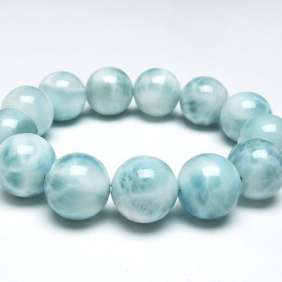 ラリマー ブレスレット 16mm 一点物 111-38081