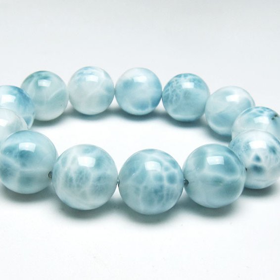 ラリマー ブレスレット 16mm 一点物 111-38082