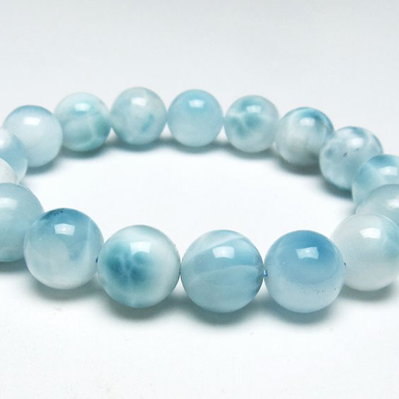 ラリマー ブレスレット 13mm 一点物 111-38085