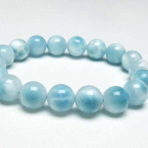 ラリマー ブレスレット 12mm 一点物 111-38091