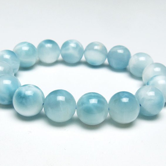 ラリマー ブレスレット 13mm 一点物 111-38092