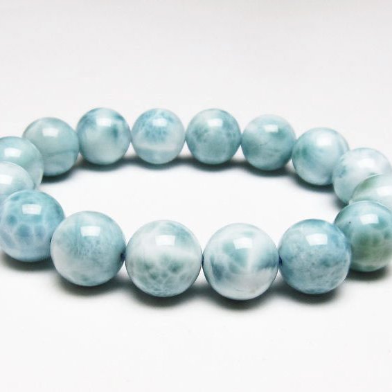 ラリマー ブレスレット 13mm 一点物 111-38174
