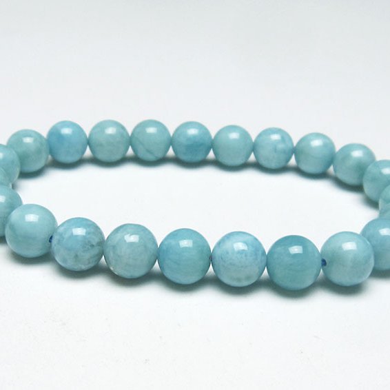ラリマー ブレスレット 8mm 一点物 111-38252