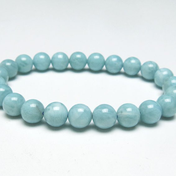 ラリマー ブレスレット 8mm 一点物 111-38253