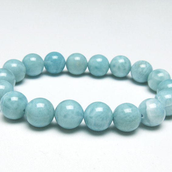 ラリマー ブレスレット 11mm 一点物 111-38275