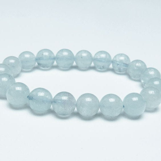 アクアマリン ブレスレット 10mm 一点物 111-38467