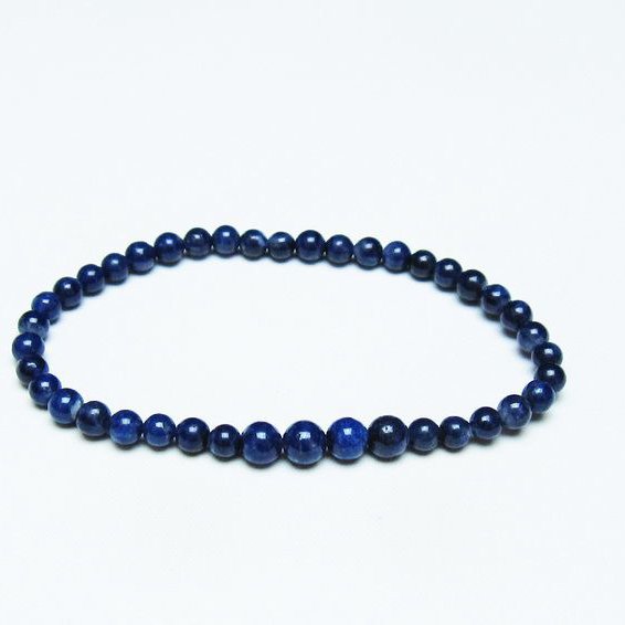 デュモルチェライトインクォーツ ブレスレット 5mm 一点物 メール便可