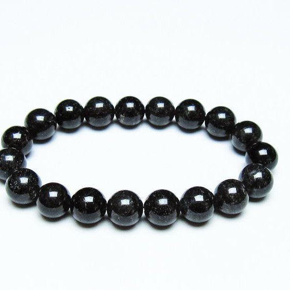 ブラックルチルクォーツ ブレスレット 11mm ブラックトルマリン トル 