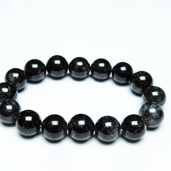 ブラックルチルクォーツ ブレスレット 13mm ブラックトルマリン トル 