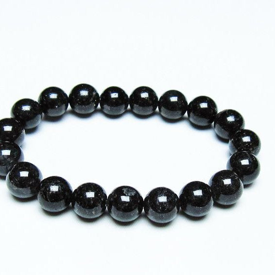 ブラックルチルクォーツ ブレスレット 10mm ブラックトルマリン トル 