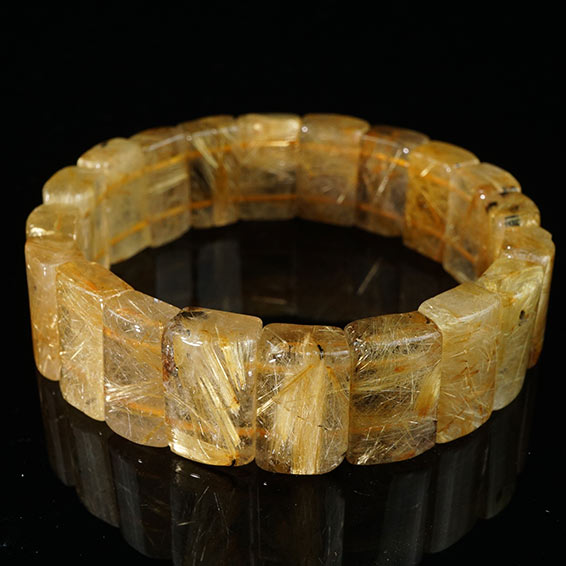 タイチンルチルクォーツ バングル ルチルクォーツ 一点物 111-42346