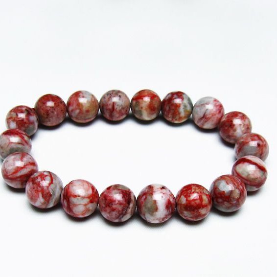 シナバーインクォーツ ブレスレット 11mm 一点物 メール便可 [M便 1/10