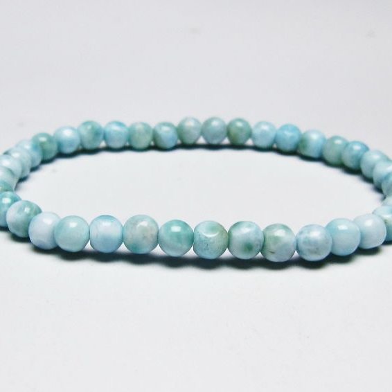 ラリマー ブレスレット 5mm 一点物 メール便可 [M便 1/10] 111-45387