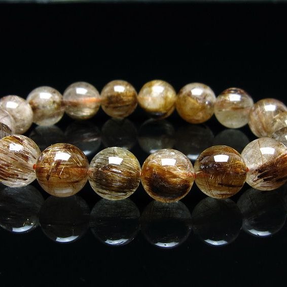 ☆キャッツアイゴールデンルチル 11ミリ珠 ビーズE(SA+) キャッツアイ