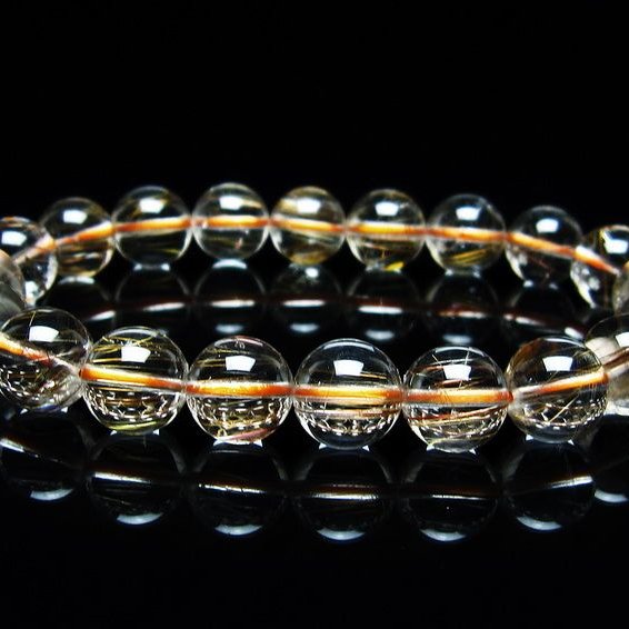 ルチルクォーツ ブレスレット キャッツアイルチル 10mm メール便