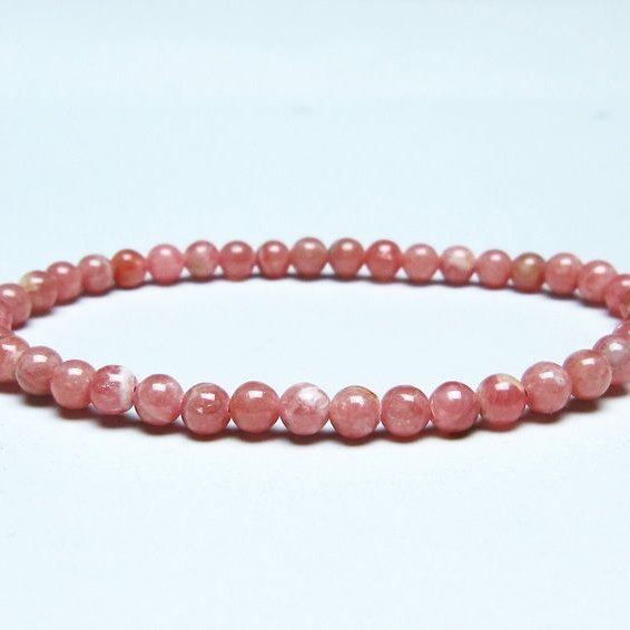 インカローズ ブレスレット 5mm ロードクロサイト ブレス 一点物