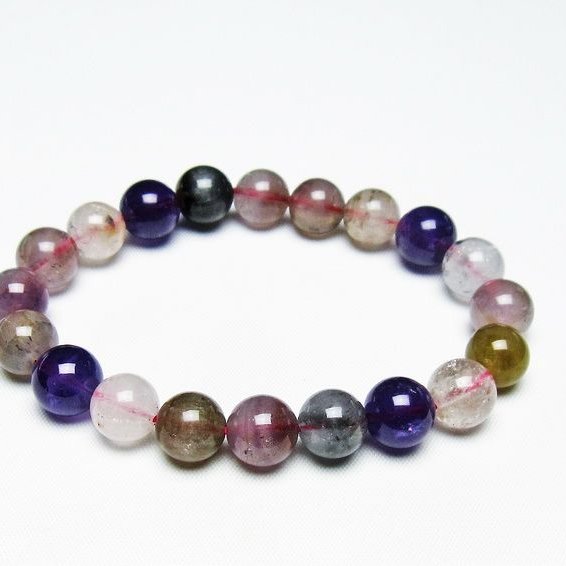 高品質 オーラライト23 ブレスレット 10mm 天然石 品薄高品質 オーラライト23 10mm ブレスレット_B511-10 - 天然石