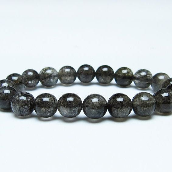 トルマリンルチルクォーツ10mmブレスレット