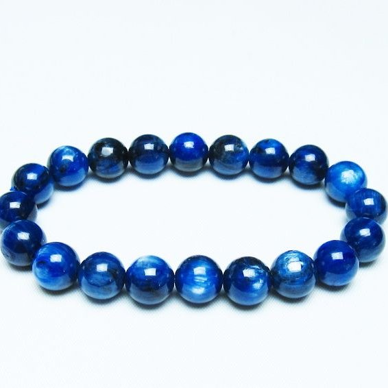 【美品】高品質カイヤナイトブレスレット カイヤナイト ブレスレット 10mm 一点物 メール便可 [M便 1/10] 111