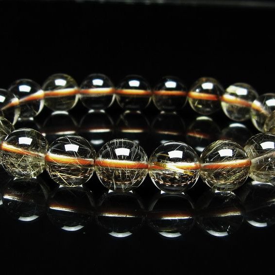 ルチルクォーツ ブレスレット 11mm タイチンルチル ブレスレット