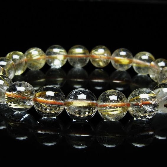 ルチルクォーツ ブレスレット 11mm タイチンルチル ブレスレット