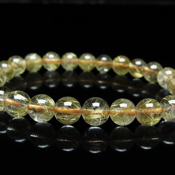 タイチンルチルクォーツ① ブレスレット ルチルクォーツ ブレスレット 7mm タイチンルチル ブレスレット メール