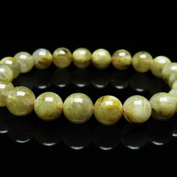 ルチルクォーツ　タイチンルチル　ブレスレット ルチルクォーツ ブレスレット 9mm タイチンルチル ブレスレット メール