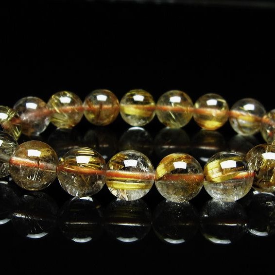 最終値下げ　タイチンルチル　ブレスレット ルチルクォーツ ブレスレット 10mm タイチンルチル ブレスレット