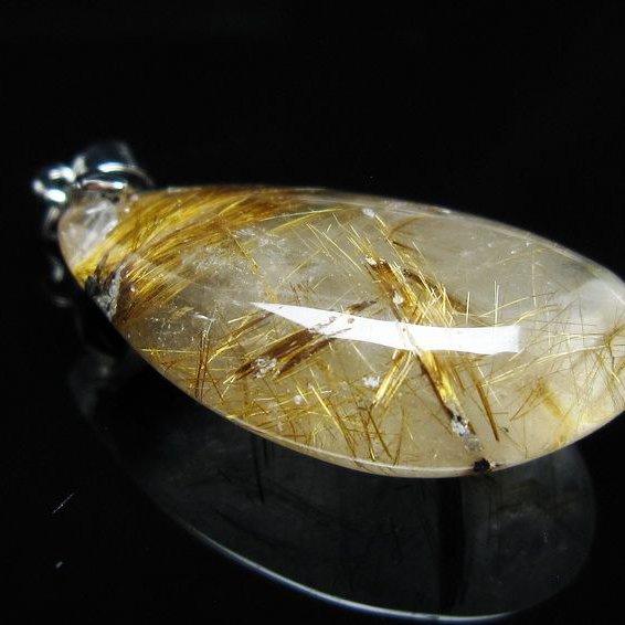 パワーストーン 天然石 タイチンルチル ルチルクォーツ 水晶ブレスレット 8.5mm TRB930