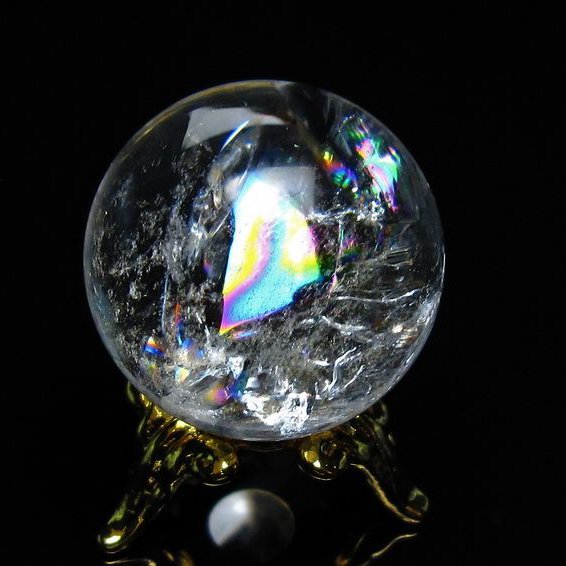 M-28虹入り水晶丸玉 K-15 K-39 おまとめありがとうございます 水晶丸玉