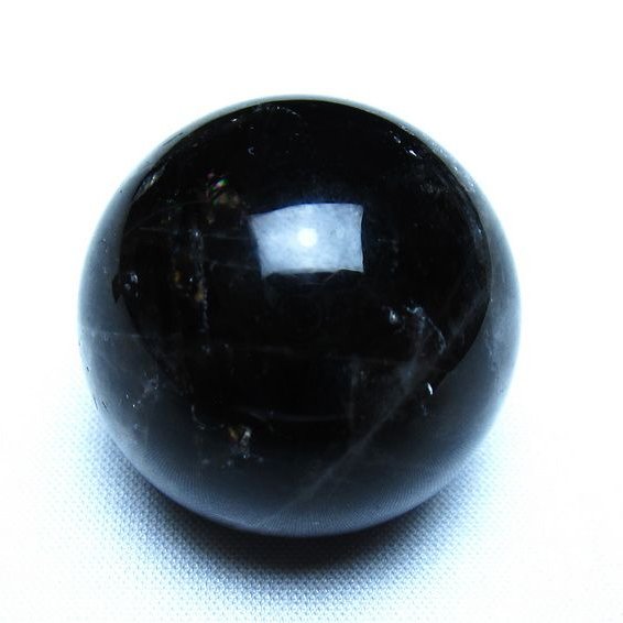 モリオン 黒水晶 丸玉 34mm スフィア 置物 原石 141-7362 【sold out