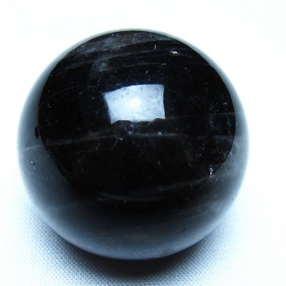 黒水晶 モリオン 丸玉 36mm スフィア 置物 原石 141-7447 – 天然石
