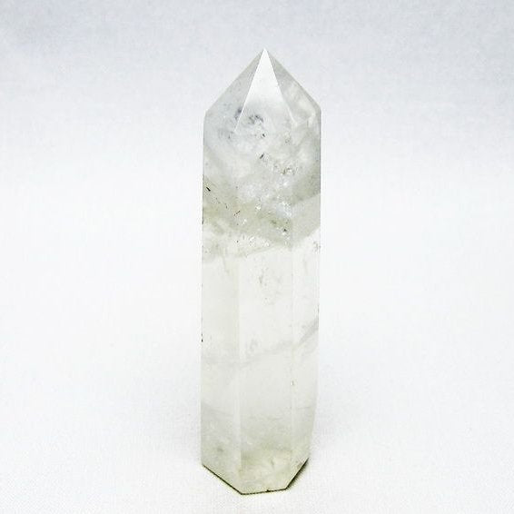 グリーンファントム 六角柱 ファントムクォーツ ポイント 台座付属