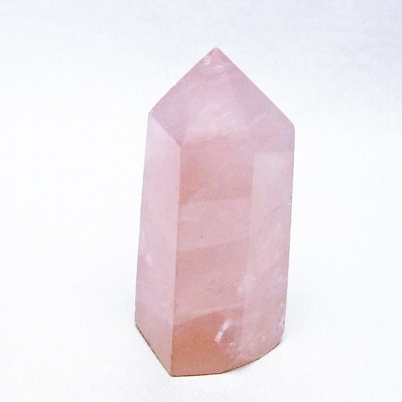 バレンタインフェア】 ローズクォーツ 六角柱 ポイント 置物 一点物
