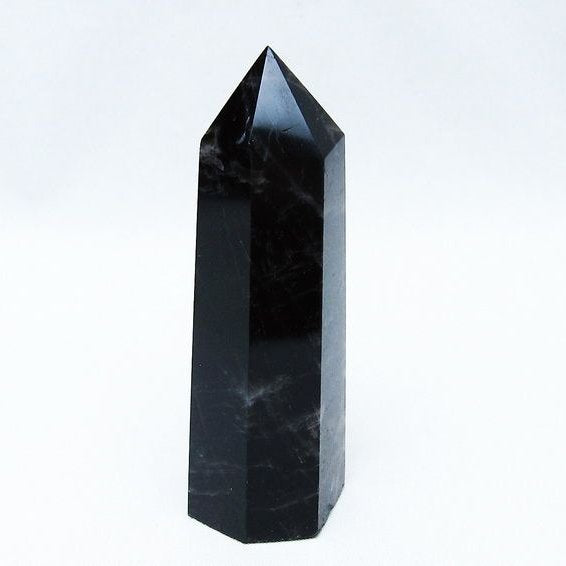 モリオン六角柱　パワーストーン　原石　鑑賞石　天然石　自然石 モリオン 黒水晶 六角柱 ポイント 142-10628 – 天然石・パワーストーン