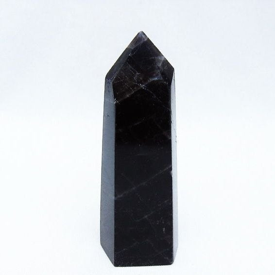 六角柱　モリオン　置物　色濃いめ　1400g　No.673 黒水晶 モリオン 六角柱 ポイント 142-10673 – 天然石・パワーストーン