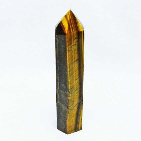 タイガーアイ　六角柱（ポイント） イエロータイガーアイ 六角柱 ポイント 一点物 142-9846