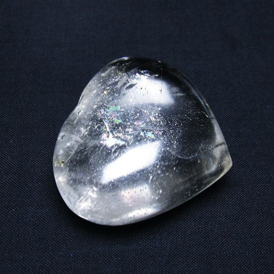 水晶 ハート 置物 一点物 145-1309