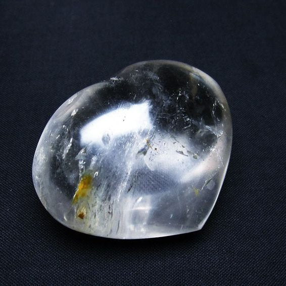 水晶 ハート 置物 一点物 145-1311